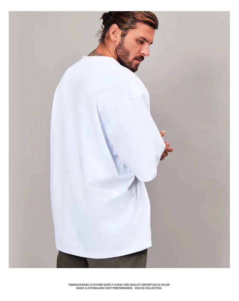 300G Oversized Heavyweight US Crew Neck Short Sleeve Pure Cotton T-Shirt