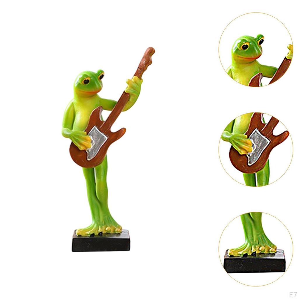 Animal Sculpture Frog Statue Decorative Versatile Gifts Ornament Figurine for Entrance Indoor Table