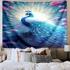Peacock In The Rain Tapestry Room Decoration Wall Hanging for Living Room Bedroom, dormitory, Birthday and Christmas gifts