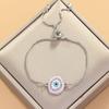 Verstellbares 8-förmiges Evil Eye Herzarmband für Damen - Europäische & Amerikanische Mode, Südostasiatischer Einfluss