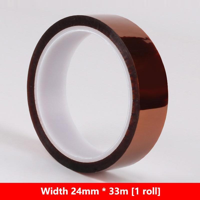 33M Long Gold Finger High Temperature Resistant Tape Heat Tape Polyimide Adhesive Insulation Tape 3D Printing Board Protection