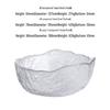 ZISIZ Transparent Gold-Rimmed Glass Bowl Set