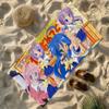 Anime Kawaii L-Lucky Star Cute Towel Soft Lightweight Anti-Sand Large Beach Towel Quick-Drying Bath Sports Family