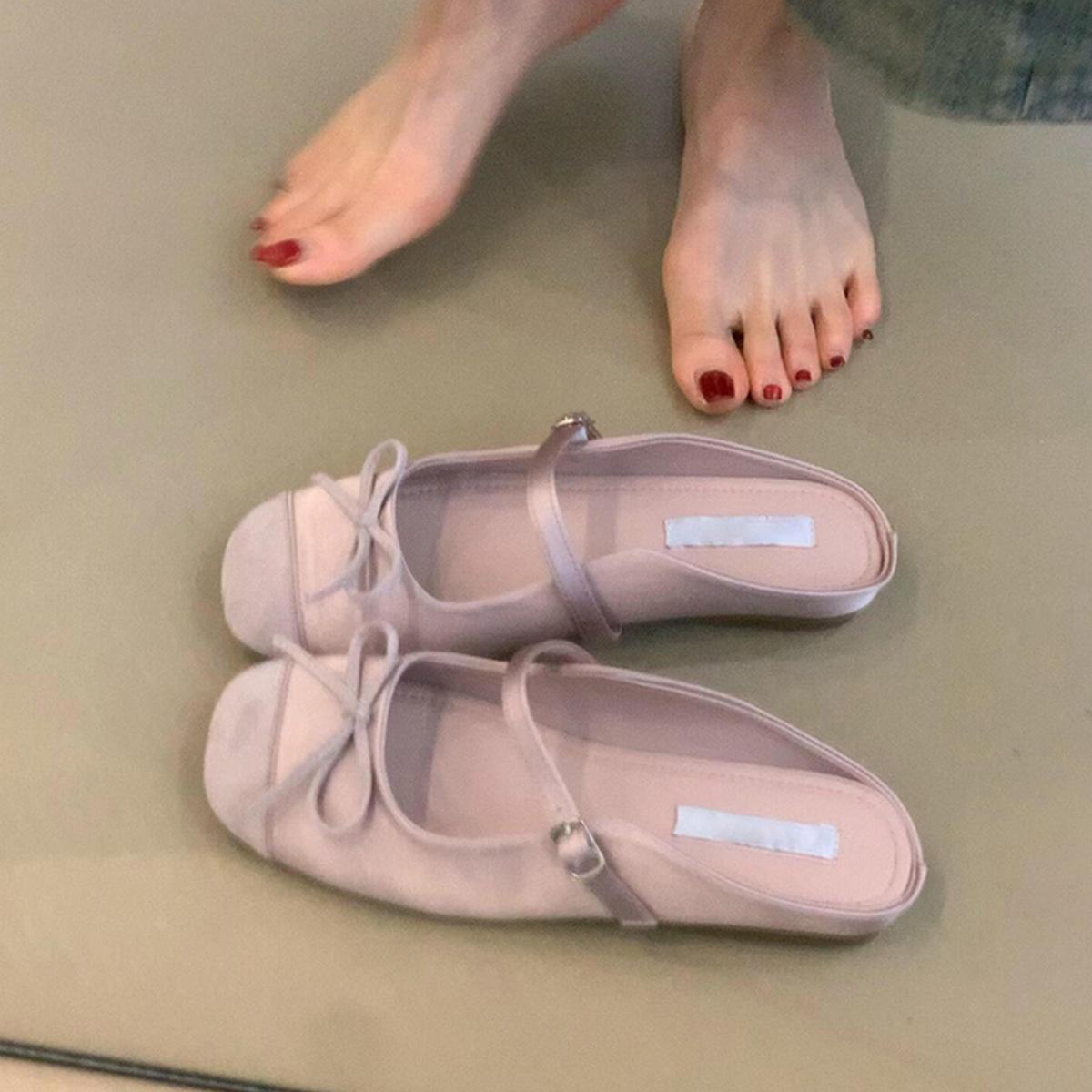 

Основная версия для продвижения~ Нежный сказочный стиль атласная поверхность плоская сумка головной убор женский головной убор с бантом слово с универсальными сандалиями 39 светло-фиолетовый