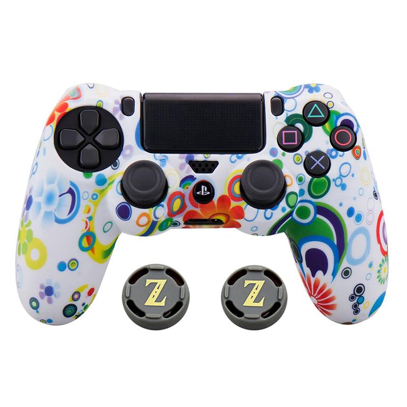 Camouflage Silicone Rubber Gel Skin for Sony Ps4 Slim/pro Controller Cover Protective Case for Ps4 Wireless Controller Accessory
