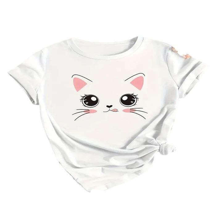 Short-sleeved T-shirt European and American summer new women's fashion casual home commuting versatile round neck short-sleeved T-shirt