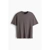 H M Loose FiT T sHirT Dark Grey