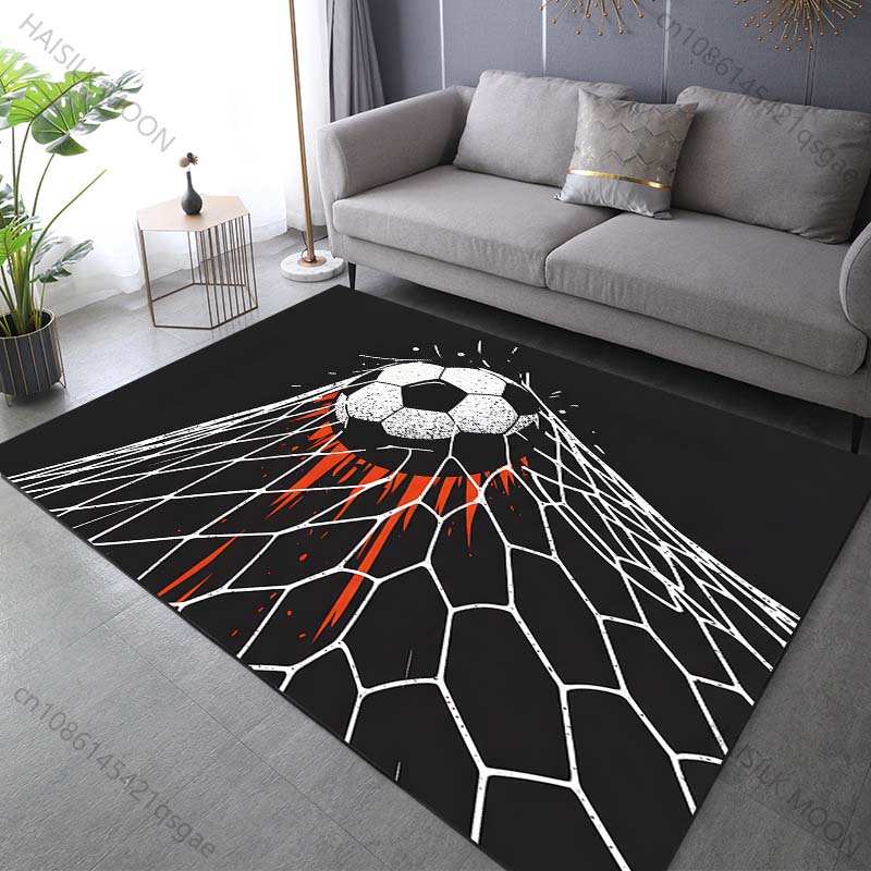 Goal Football Pattern Carpet for Living Room Bedroom Bathroom Mat Creative Doormat Sofa Home Decor Event Area Carpet for Gifts