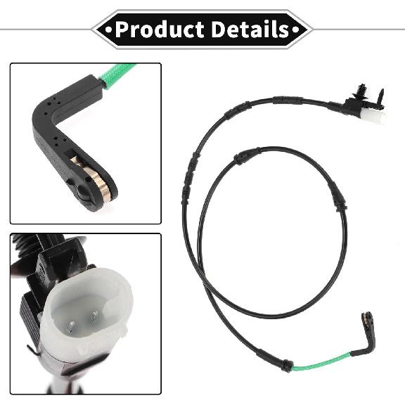 1pc Brake Pad Wear Sensor for RANGE ROVER EVOQUE 2019-2023 TPU Rubber Black Front Disc Break Pad Wear Indicator Sensor