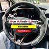 Antypoślizgowy Pokrowiec na Kierownicę Samochodową Pokrowiec Wzmacniający z Włókna Węglowego Akcesoria do Wnętrza Samochodu Dla BMW F10 G30 E92 G20 E46 E90 X3 X5 E53