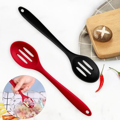 Slotted Spoon Heat Resistant Kitchen Cooking Spoon Nonstick BPA Free Long Handle Cooking Ladle Strainer for Mixing Serving Stirring Basting