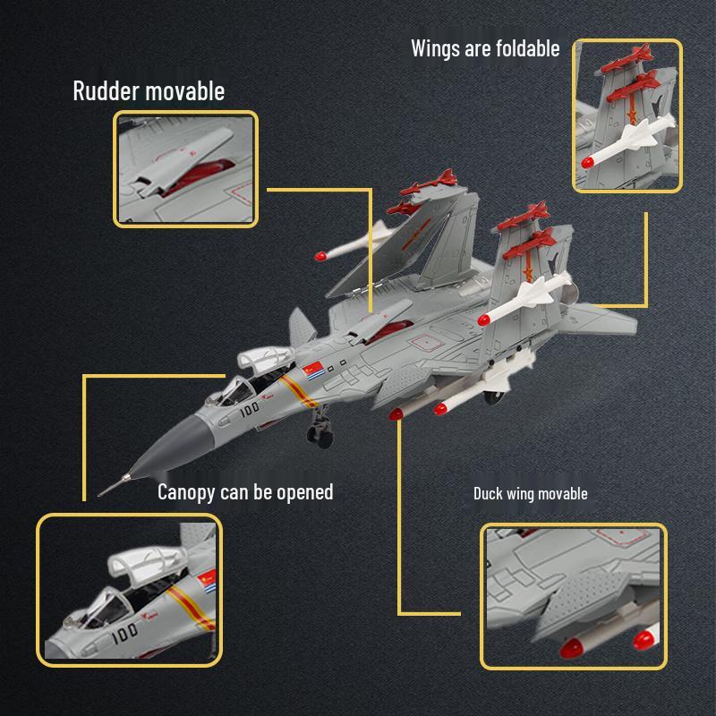 Terebo J-16 Fighter Jet Alloy Model 1:72 Scale