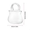 62KD Clear Glass Vase Fish Bowl Container Bucket Table Decors Supplies for Holiday Birthday Party Background Decorations