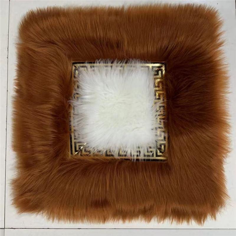 European Style Long Plush Cushion Cover for Home Furnishing