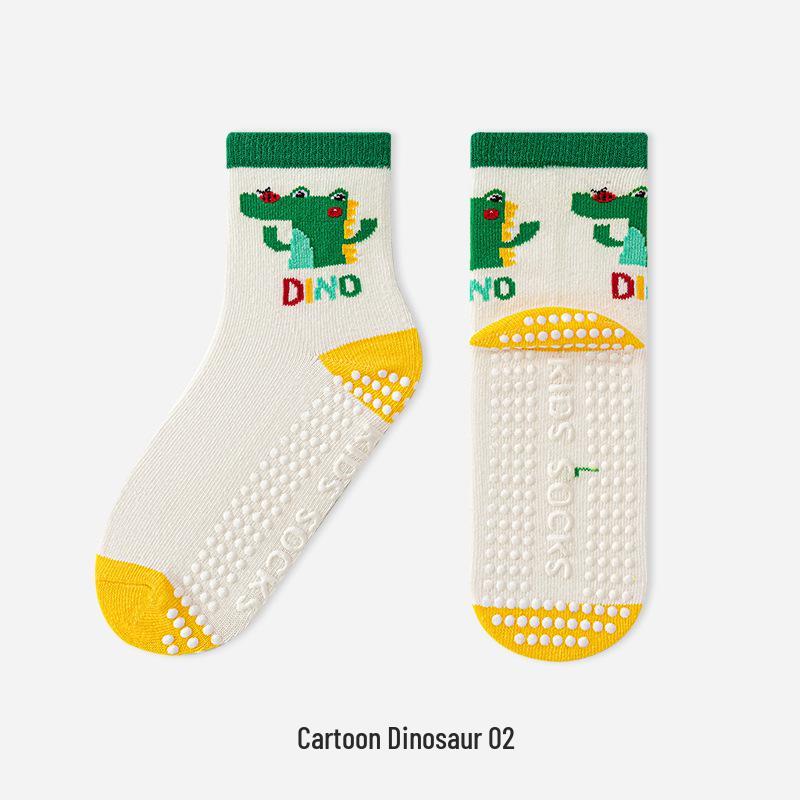 Trendy Anti-slip Mid-calf Socks for Men, Women, and Children - Ideal for Home, Indoor, Sports, and Trampoline Activities