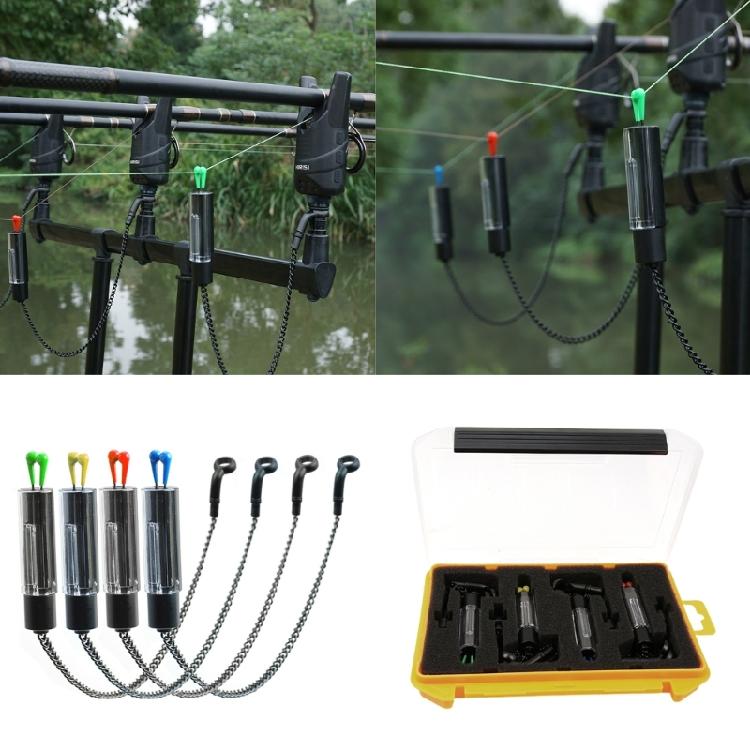 Bites Alarms Fishing Swingers Bobbins Portable Fishing Rod Illuminated Fish Bites Indicator Fishing Tackle Accessory