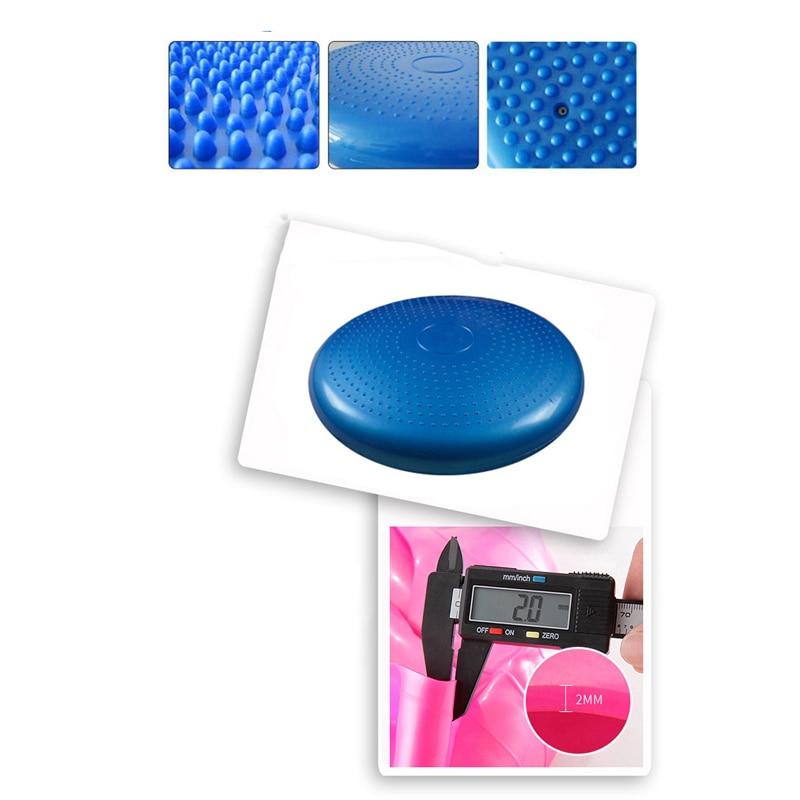 PVC Inflatable Yoga Balance Ball Mat Training Mat Cushion Stability Sports Point Massage Mat Ball Elastic Massage Ball Fitness
