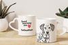Dalmatian, Carriage Dog, Spotted Coach Dog - Cup with a Dog, Adorable Cup with a Heart-shaped Handle, Universal Gift from the Art-Dog Brand