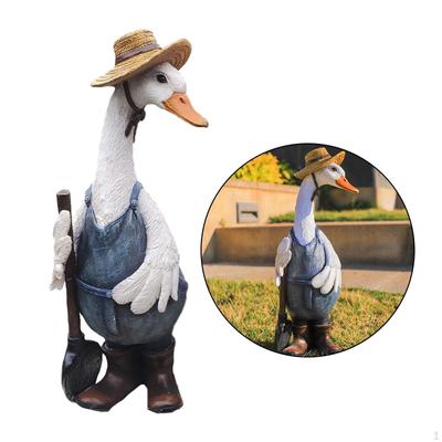 Figure di anatre, set di animali, giocattoli modello per decorazioni da giardino in miniatura