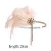 Feather Headband 1920s Headpiece Headwrap Head Chain Hair Accessories Headwear for Stage