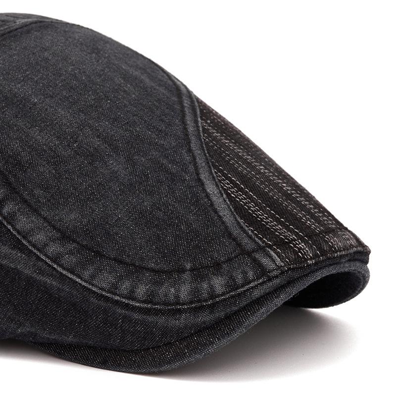 Denim Beret Women's Autumn Cap British Vintage Forward Cap Men's Newsboy Cap