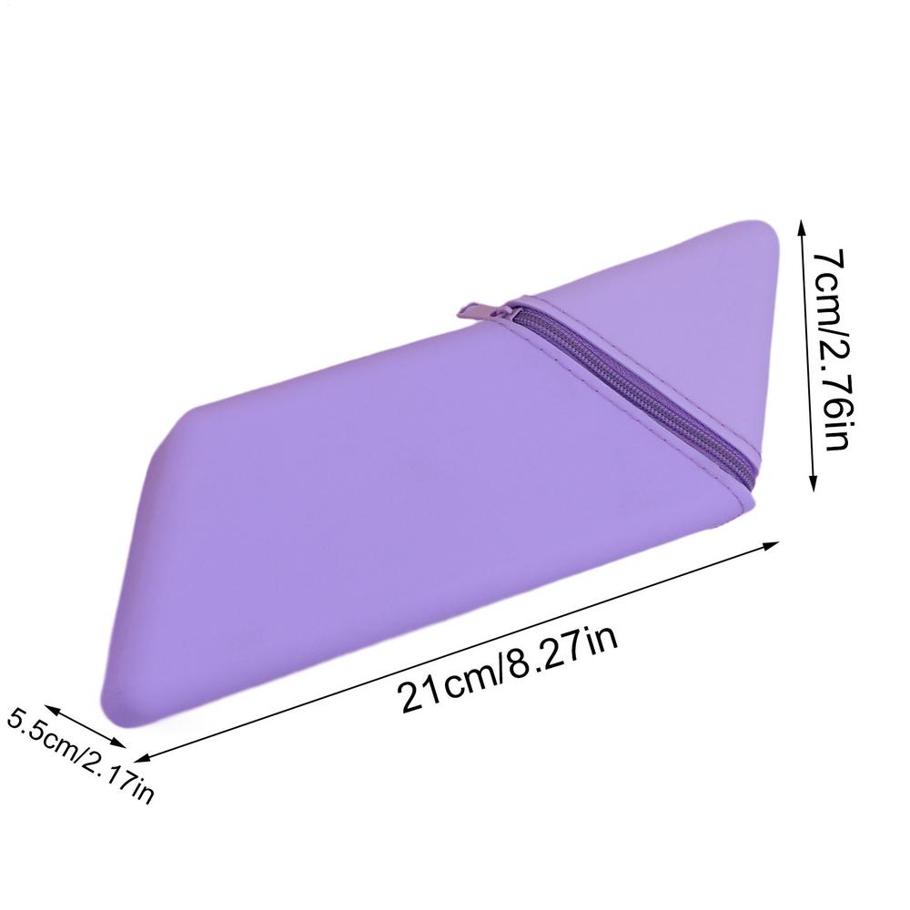 

Силиконовый держатель для ручек, настольный, офисный, для учебы, подставка для ручек, складной органайзер для ручек, большой вместимости, расширяемый, вертикальный органайзер для карандашей фиолетовый