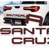 Tailgate Erts Letters Compatible For   2024 2025 Santa Cruz 3D Raised & Strong Adhesive Decals Letters Rear Emblem Decal Sticker Compatible For Santa