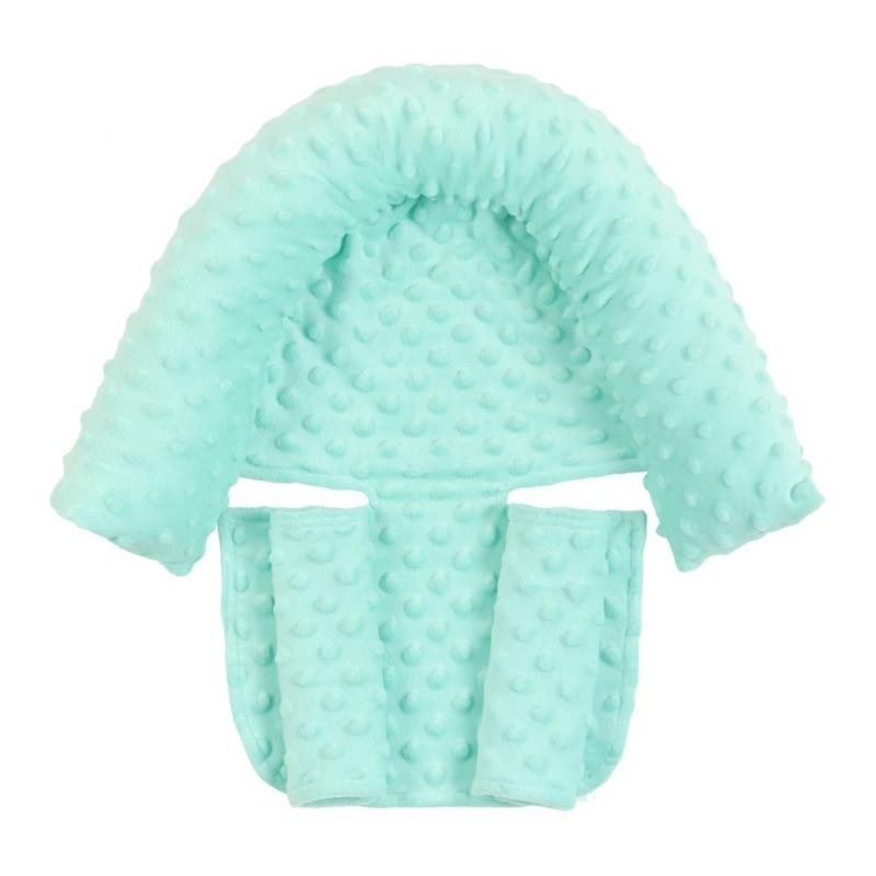 Baby Car Safety Head Support Pillow with Matching Seat Belt Strap Covers Baby Carseat