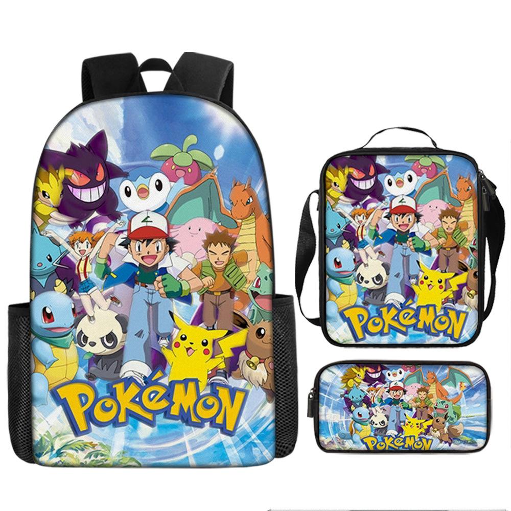 Primary And Secondary School Students Schoolbag Cartoon Backpack Breathable And Wear-Resistant Children'S Backpack Satchel Pencil Bag Set