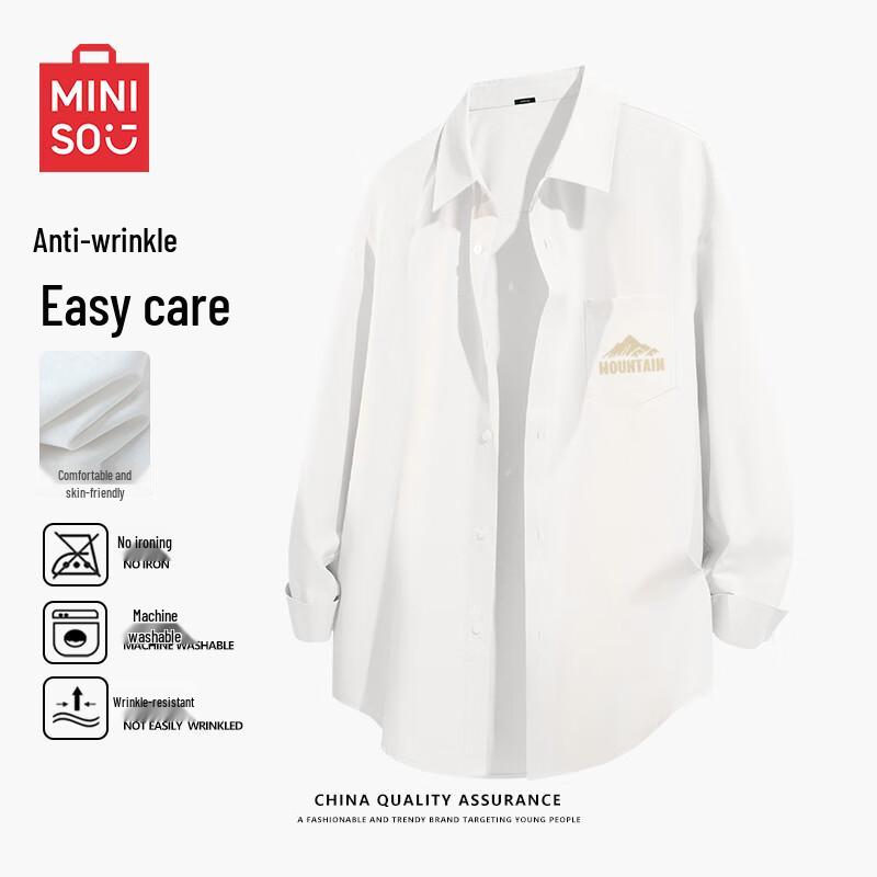 MINISO Мужская оксфордская рубашка в японском стиле L