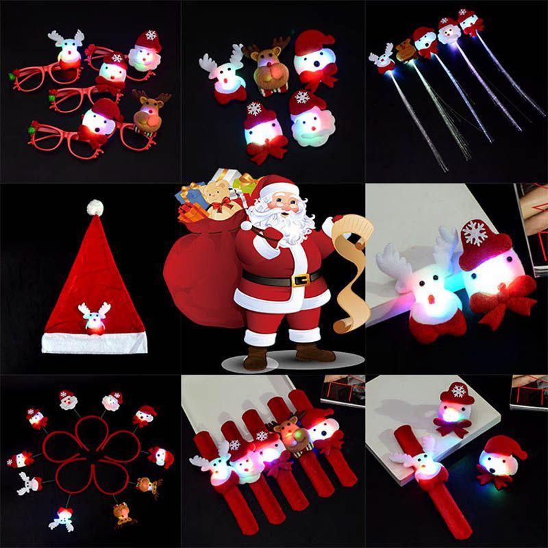 Slap Christmas Bracelets Light Up Wristbands Concert Party Decoration Favors