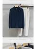 American Autumn/Winter Solid Color Zippered Knit Cardigan: Trendy Korean-Style Men's Outerwear