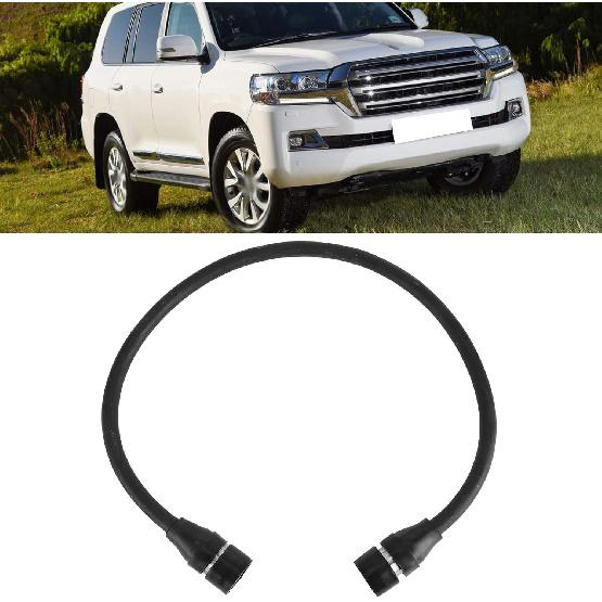 Tire Inflator Hose, 23.6in Inflator Hose Double‑End Air Pump Quick Connection Female Connector High‑Pressure Resist Air Pump Hose Replacement