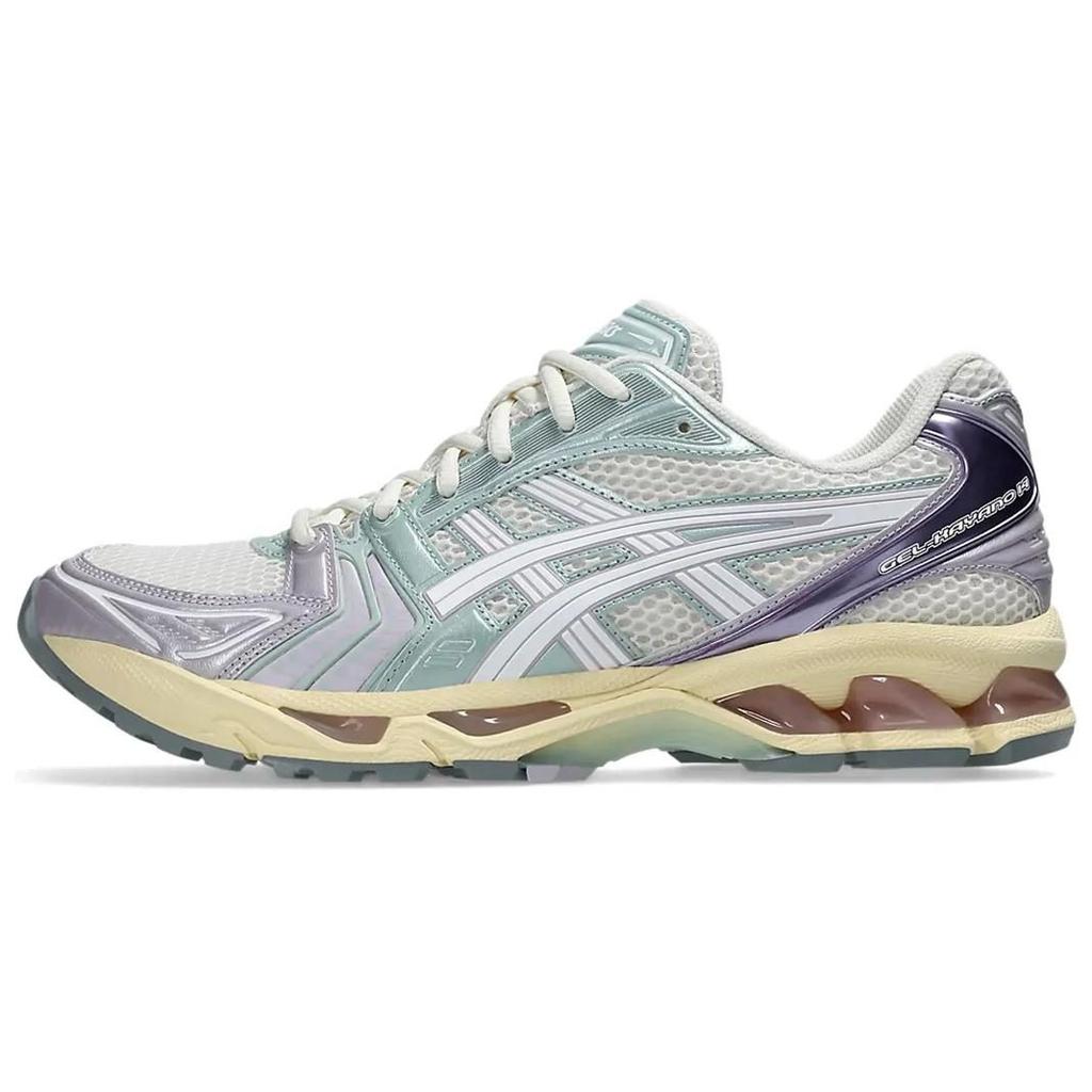 Asics Gel Kayano 14 Comfortable Low Top Casual Running Shoes Unisex Green Purple 1203A537-105