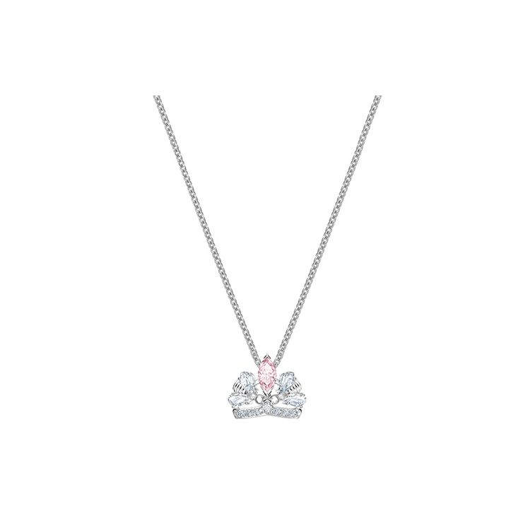 Swarovski Bee A Queen Bee Pattern Rhodium Plated Necklace Women necklace Pink 5501076 Box (Random Color)