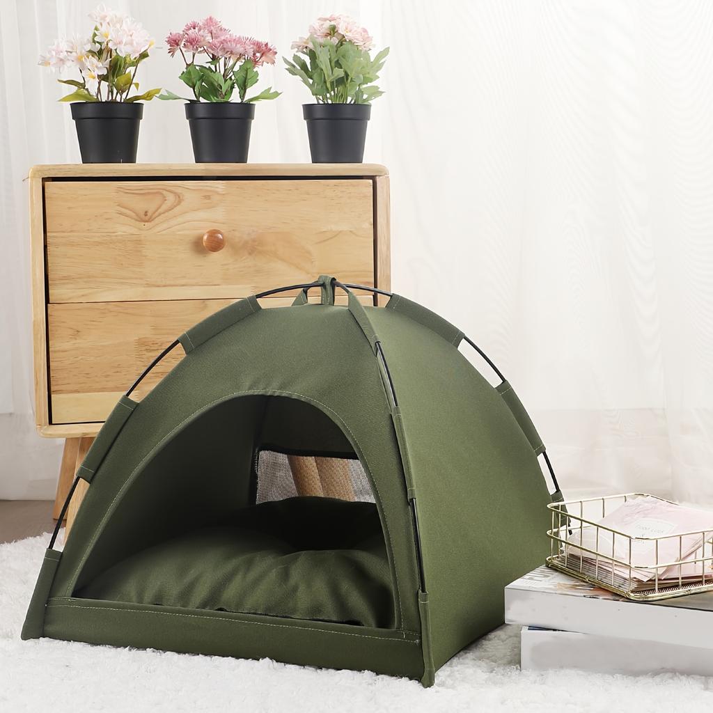 Pet Nest Tent Semi Closed Foldable Outdoor Pet Supplies Breathable Tent Pet Summer Cooling Warm Pads Pet Decoration Supplies
