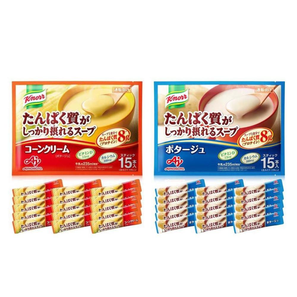 

Япония Суп Knorr, богатый белком (Кукурузный крем/суп-пюре) 15 стик-пакетов Corn Cream