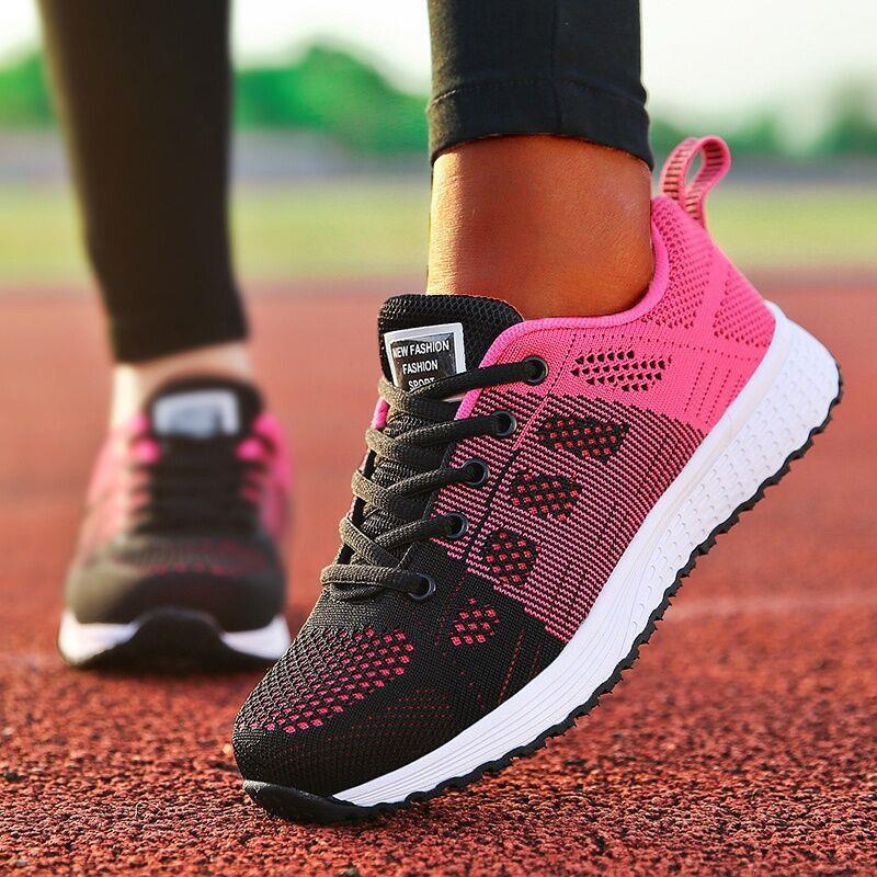 Women Flats Sneakers Platform Women Shoes Breathable Sneaker Woman Walking Sneakers For Women Fashion Women's Running Shoes