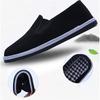 Pánská látková obuv Protiskluzová černá obuv odolná proti opotřebení Měkká podrážka Lehká Ležérní Prodyšná plochá látková obuv