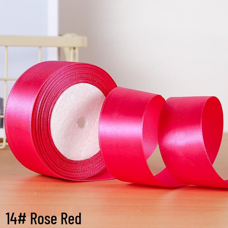 Cinta de Rosa de Seda Hecha a Mano de 4 cm para Envolver Regalos y Joyería DIY