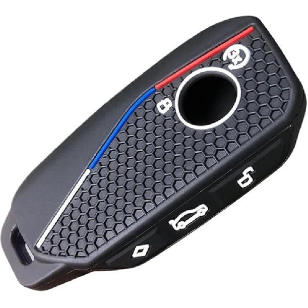 Kompatibilní pro BMW X5 G05 Řady 5 530Li X1 U11 U06 G81 M3 LCI Ix X7 I7 XM Řady 7 740Li IX40 Silikonové pouzdro na klíč od auta Krytky Držák na klíče(Typ B