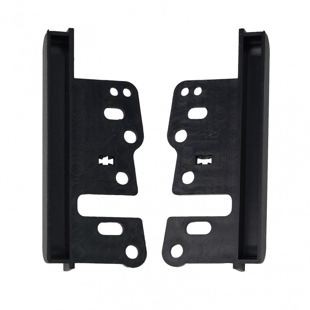 2pcs Stereo Mounting Bracket ABS Black DVD Player Din