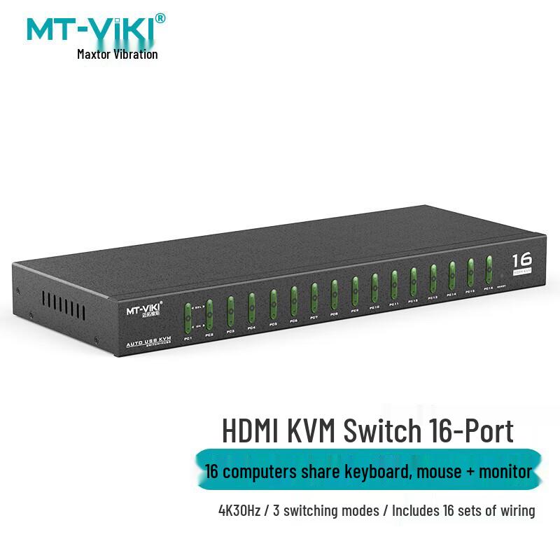 MT-viki 16-Port HDMI KVM Switch