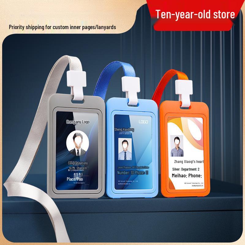 Employee ID Name Badge Lanyard & Card Holder