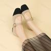 Fashion 2025 New Spring Women Fashion Fly Weave Casual Mary Jane Shoes Mesh Breathable Comfortable Single Shoes Shallow Mouth Flat Pumps