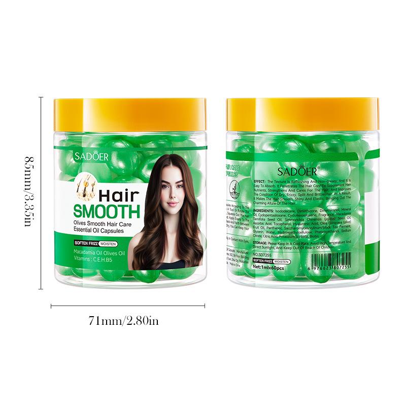 Olivenöl Glättende Haarpflege Ätherische Öl Kapseln, mit einem anhaltenden Duft und ohne Fettigkeit