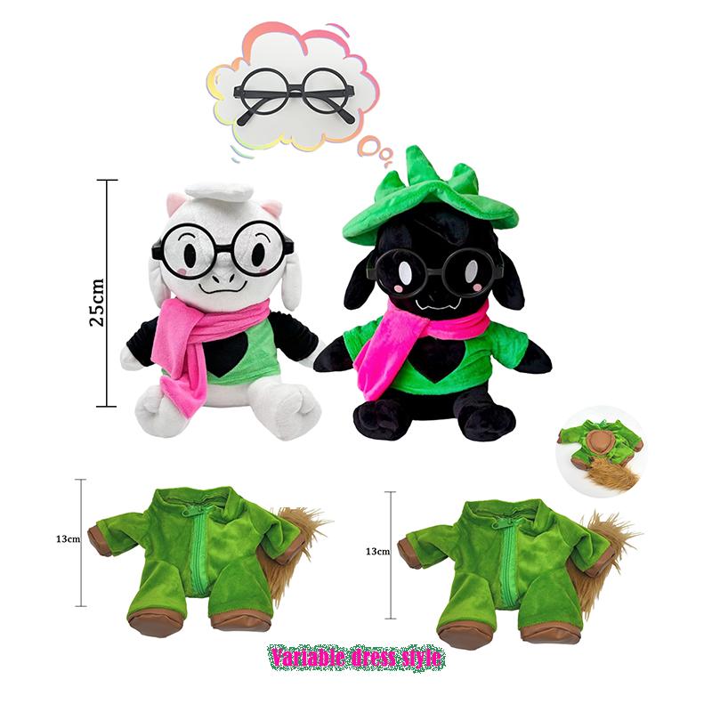 Non-Toxic Treasuringu New Deltarune Plush Toys Kawaii Ralsei Plush Stuffed Toys Tenna Doll Changeable Plushie Clothes Birthday Gifts
