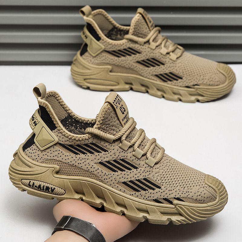 Breathable Lace Up Leisure Vulcanize Shoes for Men Running Mesh Spring Autumn Sports Sneakers Man Walking Summer Tennis Sale On