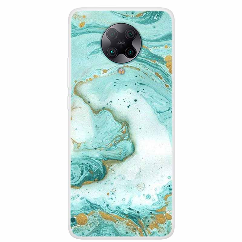 For Poco F2 Pro Case 6.67'' Clear Marble Soft TPU PocoF2 Pro F 2 F2Pro Phone Cover For Xiaomi Poco F2 Pro Shells Cartoon Fundas