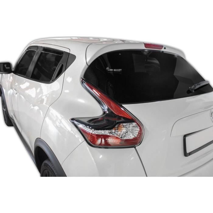 Déflecteurs d'air - SCOUTT - Nissan Juke 2010-2018 - Fumé - Acrylique renforcé - Installation facile